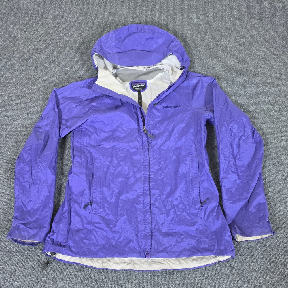 Patagonia Torrentshell Rain Jacket Womens Small Purple Hooded Waterproof Shell